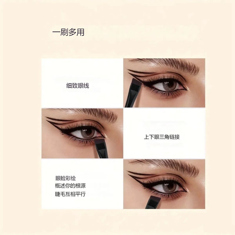 8-Piece Makeup Brush Set Sickle Eyeliner Angled Blade Detail Brush Eye Shadow Brush Set Ready For Sale - Image 5